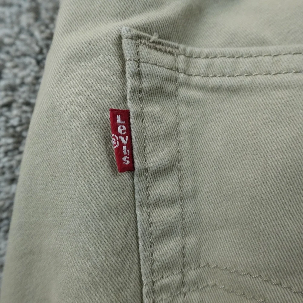 NEW Levis Jeans Mens 32X30 Beige Tan Brown Denim Pants 514‎ Straight 5 Pocket
